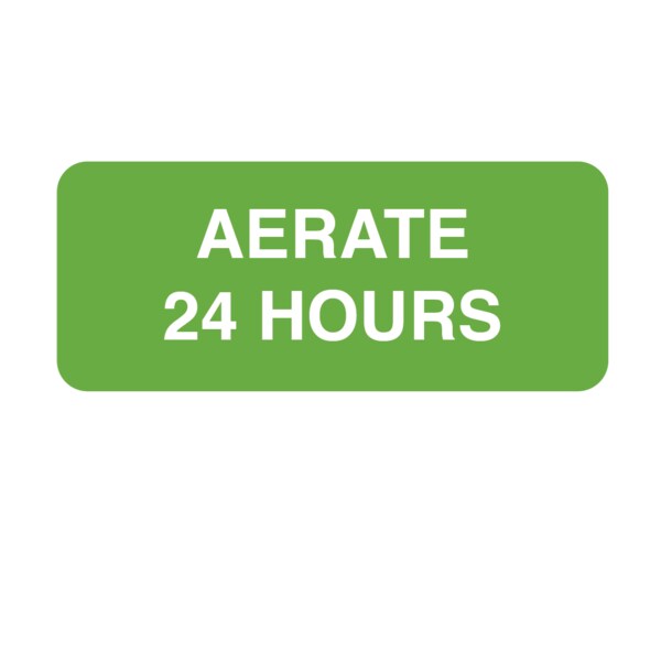 Aerate 24 Hours 15/16" x 2-1/2" White w/Green Reverse